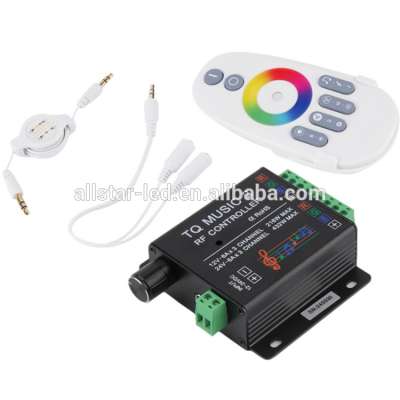 DC12V 24V RGB LED RF Music controller Sound controller Audio Controller 18A 3 Channel TQ Music 2 for SMD 3528 5050 5630 Strip