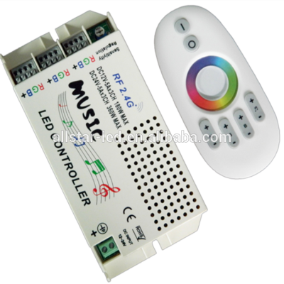 Wireless RF DC 12V-24V led Music Controller 2.4G For RGB Led Strip light 5050 3528 Led Control Sound Controller